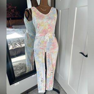 JOLIE & JOY Tye Dye Jumpsuit medium